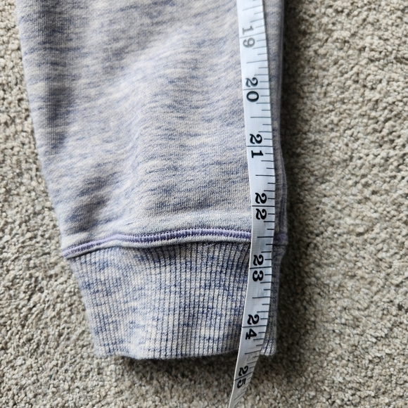 Lululemon Cool & Collected Hooded Sweatshirt Hoodie Heathered Grey Size 8 - Picture 9 of 13